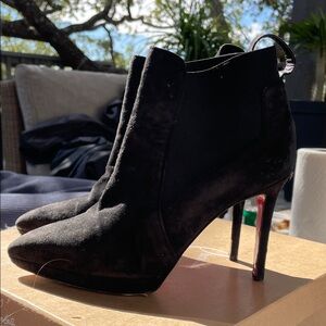 Christian Louboutin black booties